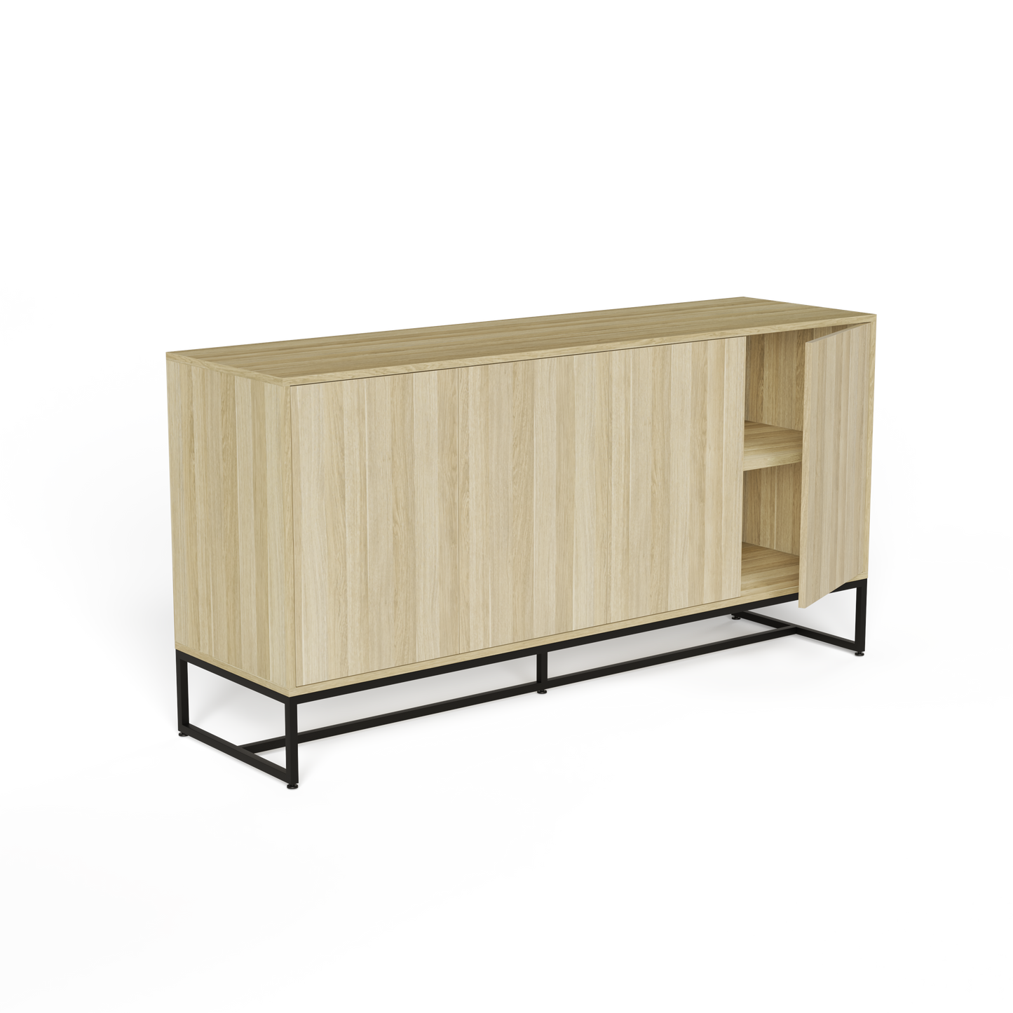 Executive Credenza with Metal Frame