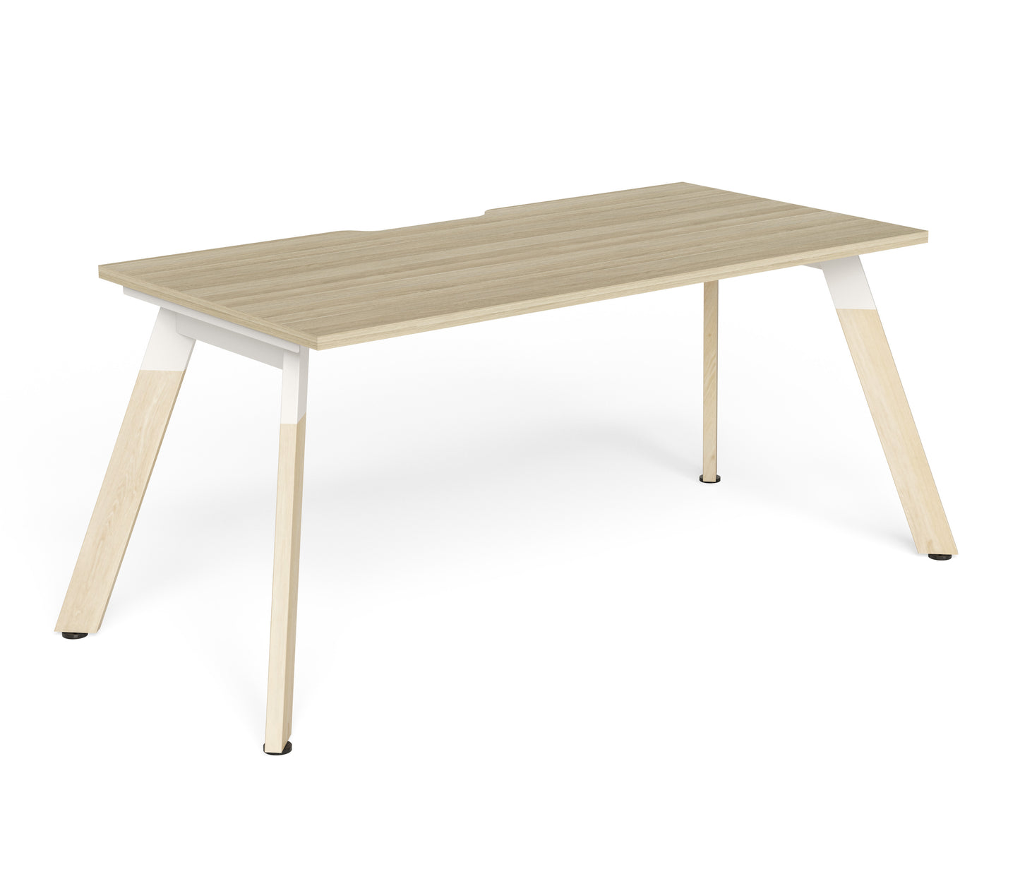 Linear Single Wood Frame Desk