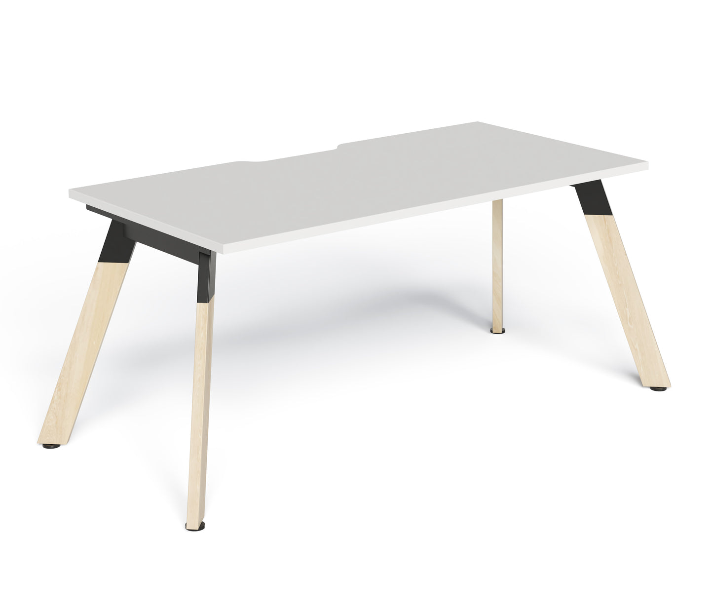 Linear Single Wood Frame Desk