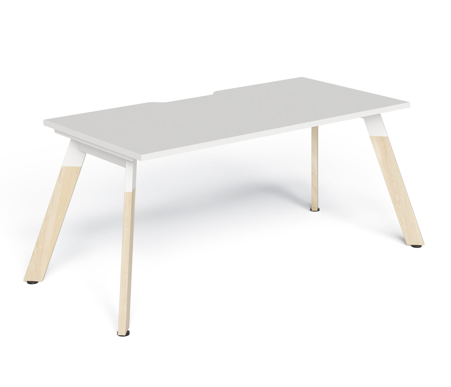 Linear Single Wood Frame Desk