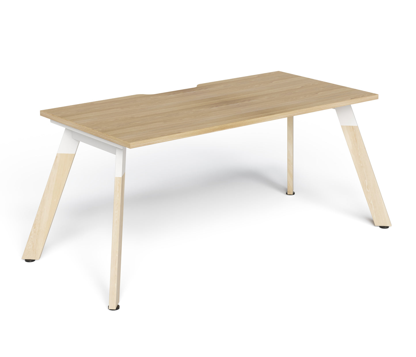 Linear Single Wood Frame Desk
