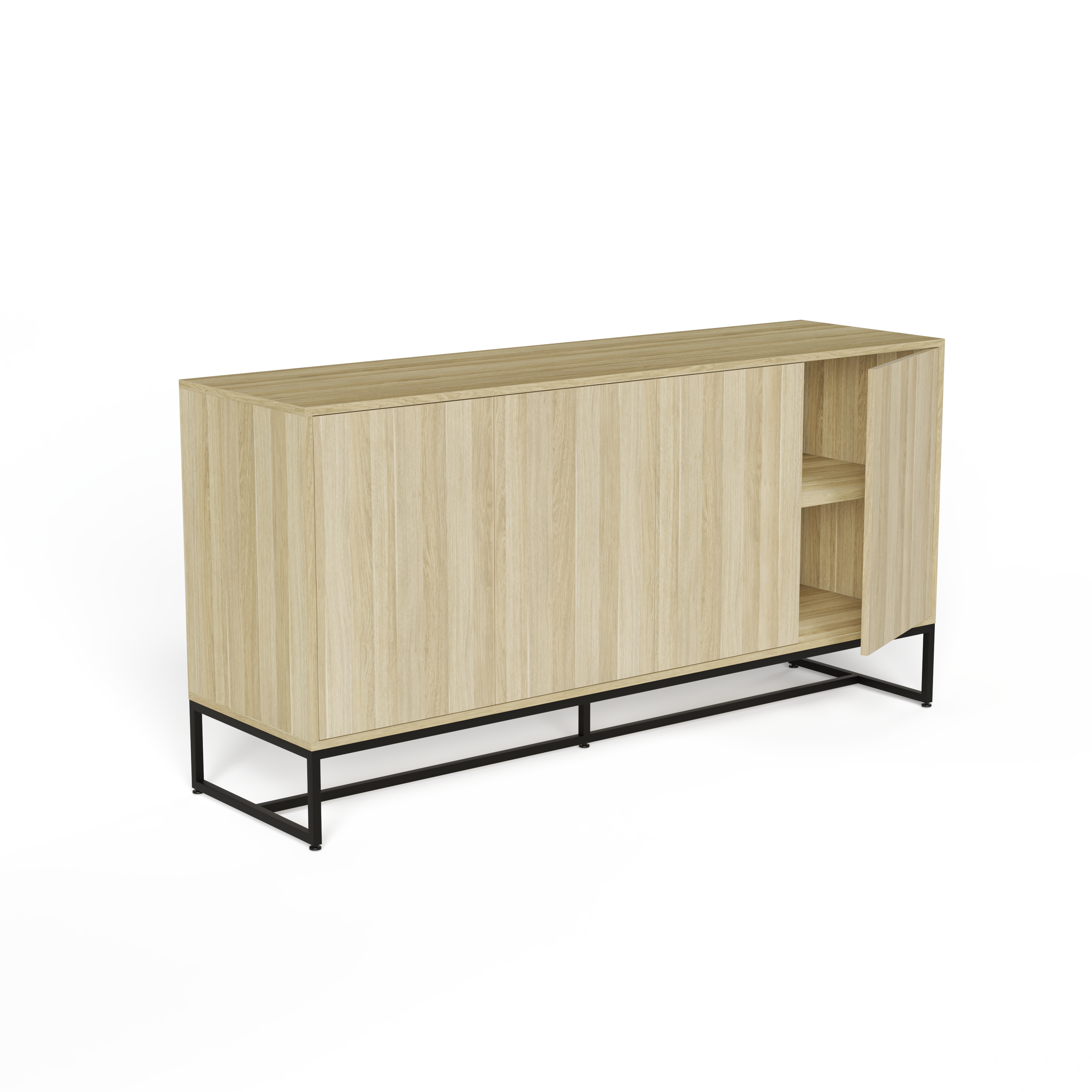 Executive Credenza with Metal Frame