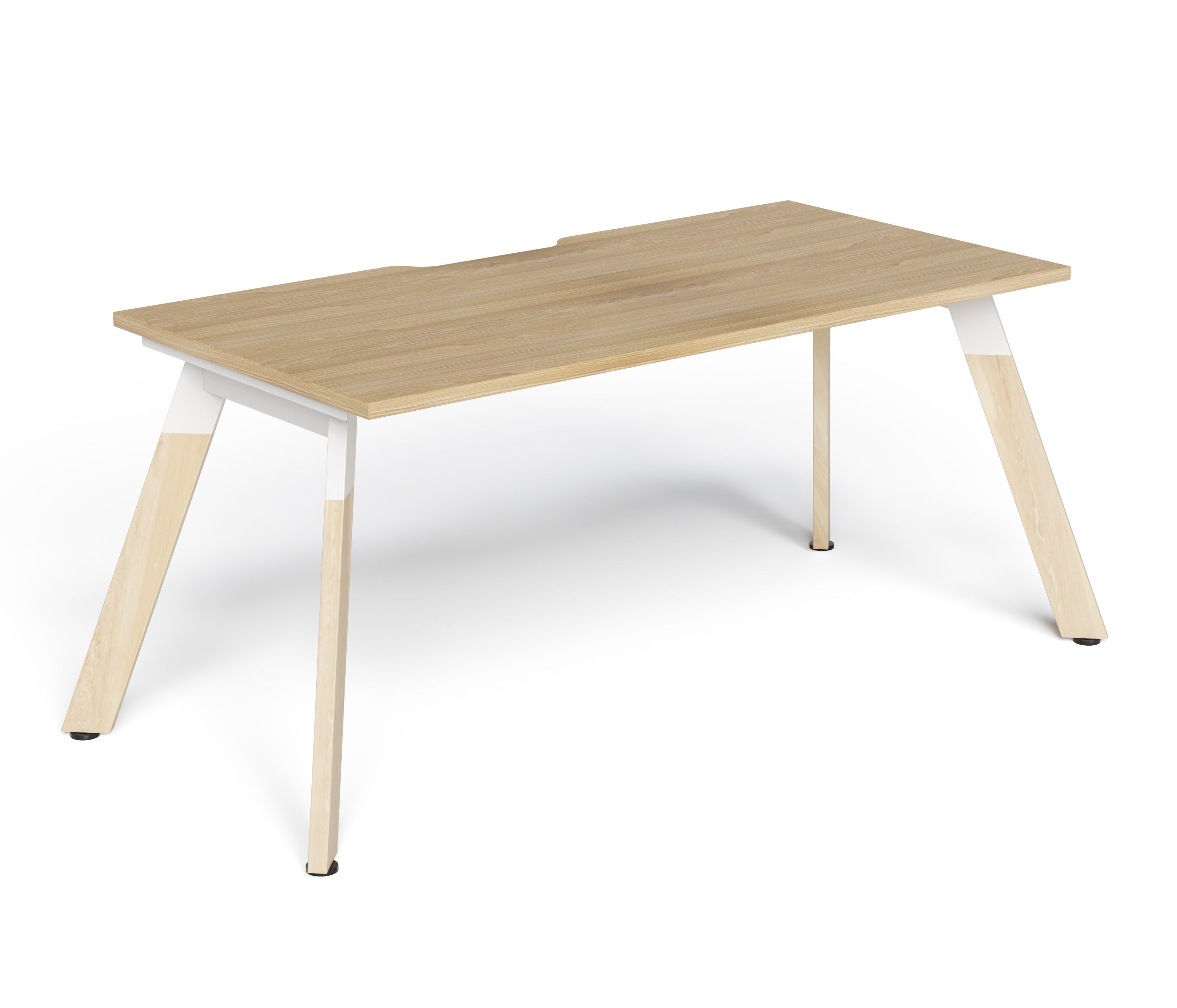 Linear Single Wood Frame Desk