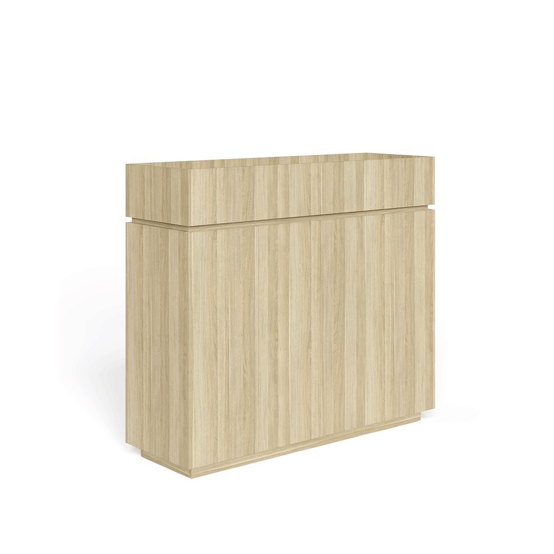 Hinged Door Credenza with Planter Box